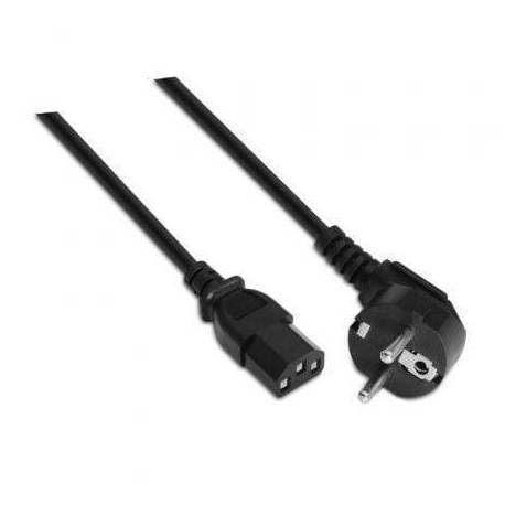CABLE ALIMENTACIÓN AISENS A132-0169/ CEE(7-7) MACHO - C13 HEMBRA/ HASTA 1500W/ 5M/ NEGRO