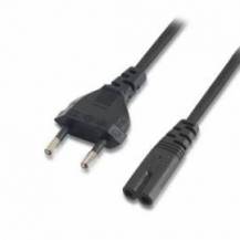 CABLE ALIMENTACIÓN FORMA 8 AISENS A132-0173/ CEE7/16 MACHO - C7 HEMBRA/ HASTA 1500W/ 1.5M/ NEGRO