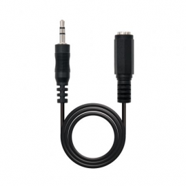 CABLE ESTÉREO NANOCABLE 10.24.0201/ JACK 3.5 MACHO - JACK 3.5 HEMBRA/ 1.5M
