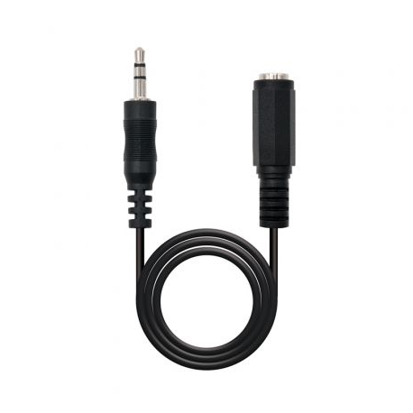 CABLE ESTÉREO NANOCABLE 10.24.0201/ JACK 3.5 MACHO - JACK 3.5 HEMBRA/ 1.5M