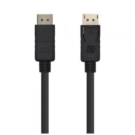 CABLE DISPLAYPORT 1.4 8K AISENS A149-0391/ DISPLAYPORT MACHO - DISPLAYPORT MACHO/ 3M/ NEGRO