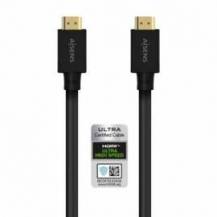 CABLE HDMI 2.1 8K AISENS A150-0680/ HDMI MACHO - HDMI MACHO/ 5M/ CERTIFICADO/ NEGRO
