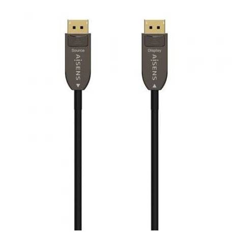 CABLE DISPLAYPORT 1.4 AOC 8K AISENS A155-0606/ DISPLAYPORT MACHO - DISPLAYPORT MACHO/ 10M/ NEGRO