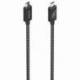 CABLE USB 4.0 TIPO-C AISENS A156-0866/ USB TIPO-C MACHO - USB TIPO-C MACHO/ HASTA 240W/ 40GBPS/ 50CM/ GRIS