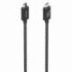 CABLE USB 4.0 TIPO-C AISENS A156-0867/ USB TIPO-C MACHO - USB TIPO-C MACHO/ HASTA 240W/ 40GBPS/ 1M/ GRIS