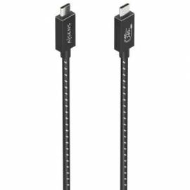 CABLE USB 4.0 TIPO-C AISENS A156-0868/ USB TIPO-C MACHO - USB TIPO-C MACHO/ HASTA 240W/ 40GBPS/ 1.5M/ GRIS