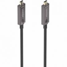 CABLE USB 3.1 TIPO-C AISENS AOC A157-0882/ USB TIPO-C MACHO - USB TIPO-C MACHO/ HASTA 60W/ 10GBPS/ 10M/ NEGRO
