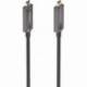 CABLE USB 3.1 TIPO-C AISENS AOC A157-0883/ USB TIPO-C MACHO - USB TIPO-C MACHO/ HASTA 60W/ 10GBPS/ 15M/ NEGRO