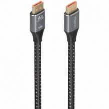CABLE DISPLAYPORT 2.1 16K AISENS A158-0901/ DISPLAYPORT MACHO - DISPLAYPORT MACHO/ 80GBPS/ 1M/ NEGRO