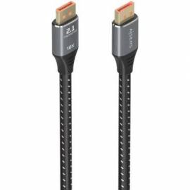 CABLE DISPLAYPORT 2.1 16K AISENS A158-0903/ DISPLAYPORT MACHO - DISPLAYPORT MACHO/ 80GBPS/ 2M/ NEGRO