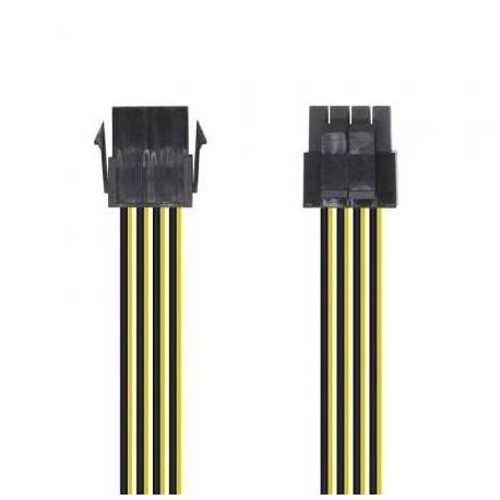 CABLE DE ALIMENTACIÓN MICROPROCESADOR AISENS A131-0419/ MOLEX -4+4 PIN MACHO - MOLEX 8 PIN HEMBRA/ 30CM