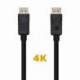 CABLE DISPLAYPORT 1.2 4K AISENS A124-0455/ DISPLAYPORT MACHO - DISPLAYPORT MACHO/ 1M/ NEGRO