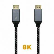 CABLE DISPLAYPORT 1.4 8K AISENS A149-0438/ DISPLAYPORT MACHO - DISPLAYPORT MACHO/ 3M/ NEGRO GRIS