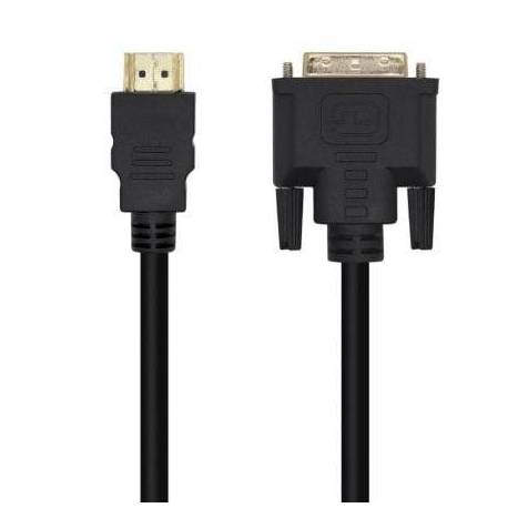 CABLE HDMI AISENS A117-0451/ DVI MACHO - HDMI MACHO/ 3M/ NEGRO
