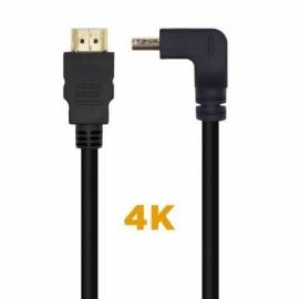 CABLE HDMI 2.0 4K AISENS A120-0456/ HDMI MACHO - HDMI MACHO/ 1M/ NEGRO