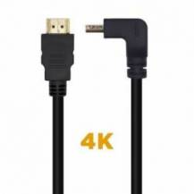 CABLE HDMI 2.0 4K AISENS A120-0456/ HDMI MACHO - HDMI MACHO/ 1M/ NEGRO