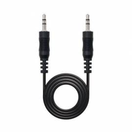 CABLE ESTÉREO NANOCABLE 10.24.0105/ JACK 3.5 MACHO - JACK 3.5 MACHO/ 5M/ NEGRO