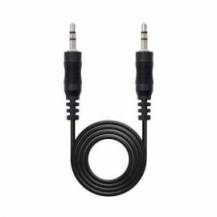 CABLE ESTÉREO NANOCABLE 10.24.0105/ JACK 3.5 MACHO - JACK 3.5 MACHO/ 5M/ NEGRO