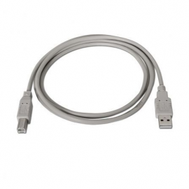 CABLE USB 2.0 IMPRESORA NANOCABLE 10.01.0103/ USB TIPO-B MACHO - USB MACHO/ 1.8M/ BEIGE