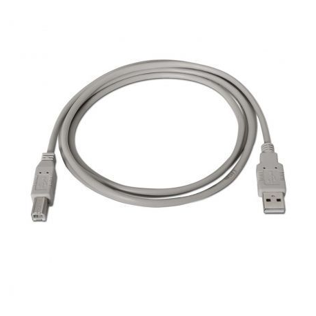 CABLE USB 2.0 IMPRESORA NANOCABLE 10.01.0103/ USB TIPO-B MACHO - USB MACHO/ 1.8M/ BEIGE