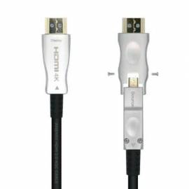CABLE HDMI 2.0 AOC 4K DESMONTABLE AISENS A148-0511/ HDMI MACHO / D MACHO - HDMI MACHO/ 20M/ NEGRO