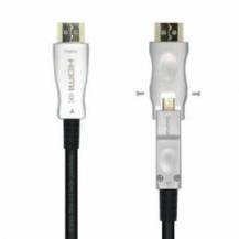 CABLE HDMI 2.0 AOC 4K DESMONTABLE AISENS A148-0511/ HDMI MACHO / D MACHO - HDMI MACHO/ 20M/ NEGRO