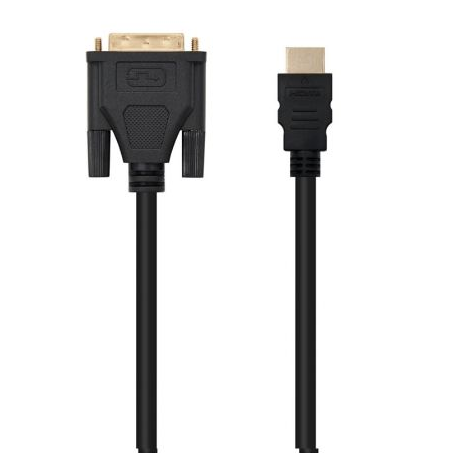 CABLE HDMI NANOCABLE 10.15.0502/ DVI MACHO - HDMI MACHO/ 1.8M/ NEGRO