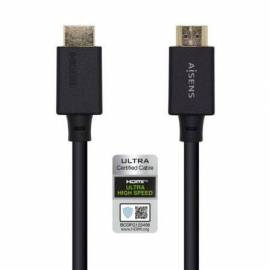 CABLE HDMI 2.1 8K AISENS A150-0422/ HDMI MACHO - HDMI MACHO/ 1.5M/ CERTIFICADO/ NEGRO