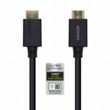 CABLE HDMI 2.1 8K AISENS A150-0423/ HDMI MACHO - HDMI MACHO/ 2M/ CERTIFICADO/ NEGRO