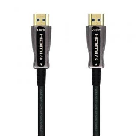CABLE HDMI 2.1 AOC 8K AISENS A153-0521/ HDMI MACHO - HDMI MACHO/ 50M/ NEGRO
