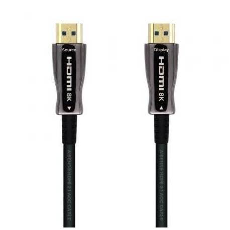 CABLE HDMI 2.1 AOC 8K AISENS A153-0522/ HDMI MACHO - HDMI MACHO/ 60M/ NEGRO