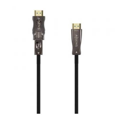 CABLE HDMI 2.1 AOC 8K DESMONTABLE AISENS A153-0644/ HDMI MACHO / D MACHO - HDMI MACHO/ 15M/ NEGRO