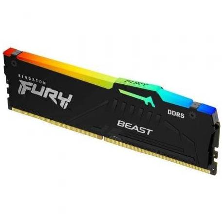 MEMORIA RAM KINGSTON FURY BEAST RGB 16GB/ DDR5/ 6000MHZ/ 1.4V/ CL30/ DIMM