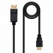 CABLE CONVERSOR NANOCABLE 10.15.4303/ DISPLAYPORT MACHO - HDMI MACHO/ 3M/ NEGRO