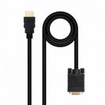 CABLE CONVERSOR NANOCABLE 10.15.4348/ HDMI MACHO - VGA MACHO/ 1.8M/ NEGRO