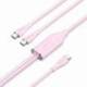 CABLE USB TIPO-C VENTION CTMPG/ USB TIPO-C MACHO - 2 X USB TIPO-C MACHO/ HASTA 100W/ 480MBPS/ 1.5M/ ROSA