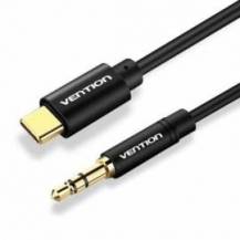 CABLE CONVERSOR AUDIO VENTION BGABF/ USB TIPO-C MACHO - JACK 3.5 MACHO/ 1M/ NEGRO