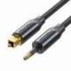 CABLE DE AUDIO DE FIBRA ÓPTICA VENTION BKCBH/ 2M/ NEGRO