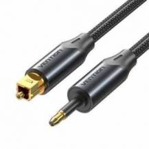 CABLE DE AUDIO DE FIBRA ÓPTICA VENTION BKCBH/ 2M/ NEGRO