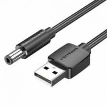 CABLE ALIMENTACIÓN VENTION CEYBD/ USB-A MACHO - DC 5.5MM MACHO/ 50CM/ NEGRO