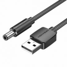 CABLE ALIMENTACIÓN VENTION CEYBF/ USB-A MACHO - DC 5.5MM MACHO/ 1M/ NEGRO