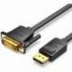CABLE CONVERSOR VENTION HAFBG/ DISPLAYPORT MACHO - DVI MACHO/ 1.5M/ NEGRO