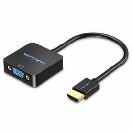 CONVERSOR VENTION ACPBB/ HDMI MACHO - VGA HEMBRA/ 15CM/ NEGRO