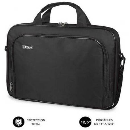 MALETÍN SUBBLIM OXFORD PARA PORTÁTILES HASTA 12.5'/ NEGRO