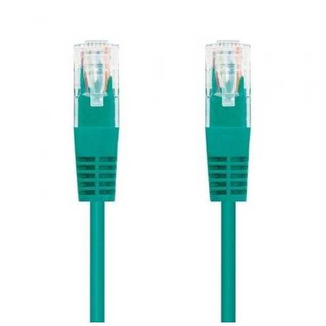 CABLE DE RED RJ45 UTP NANOCABLE 10.20.0400-L25-GR CAT.6/ 25CM/ VERDE