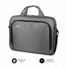 MALETÍN SUBBLIM OXFORD PARA PORTÁTILES HASTA 14'/ GRIS