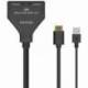 CABLE DUPLICADOR HDMI 4K AISENS A123-0654/ 2X HDMI HEMBRA - HDMI MACHO - USB MACHO/ 30CM/ NEGRO