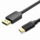CABLE CONVERSOR VENTION CGYBF/ USB TIPO-C MACHO - DISPLAYPORT MACHO/ 1.5M/ NEGRO