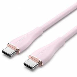 CABLE USB 2.0 TIPO-C VENTION TAWPF/ USB TIPO-C MACHO - USB TIPO-C MACHO/ HASTA 100W/ 480MBPS/ 1M/ ROSA