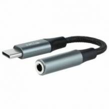 CONVERSOR USB TIPO-C NANOCABLE 10.24.1204/ USB TIPO-C MACHO - JACK 3.5 HEMBRA